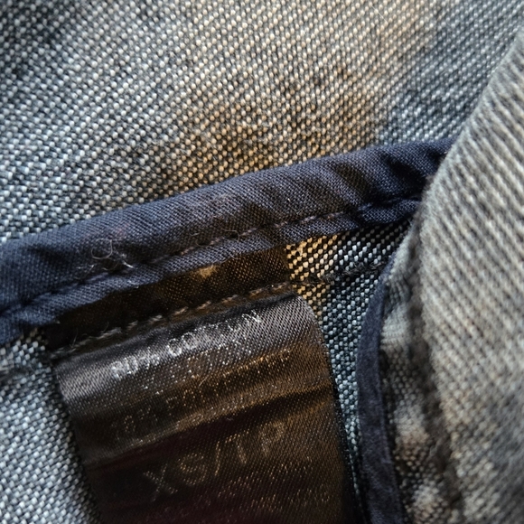 Tahari Denim Jacket Size XS Vintage Jean Chore Jacket - Picture 10 of 10